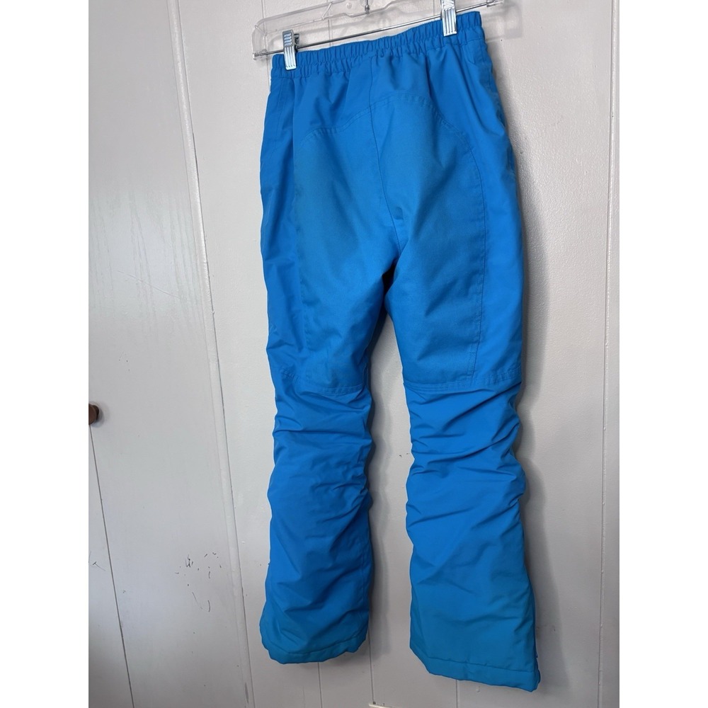 Lands End Kids Snow Pants Size 12S Blue Elastic Waist Grow-a-longs Pockets - Picture 5 of 14